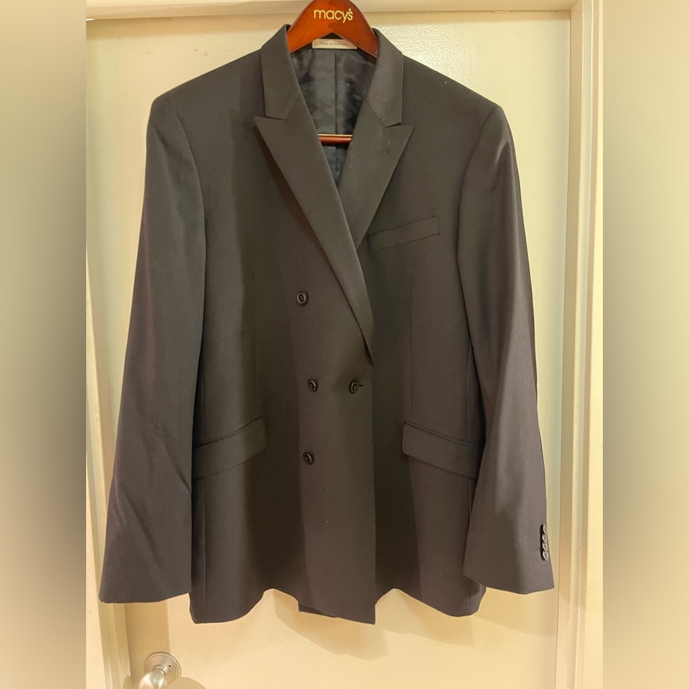 Black Double Breasted Suit